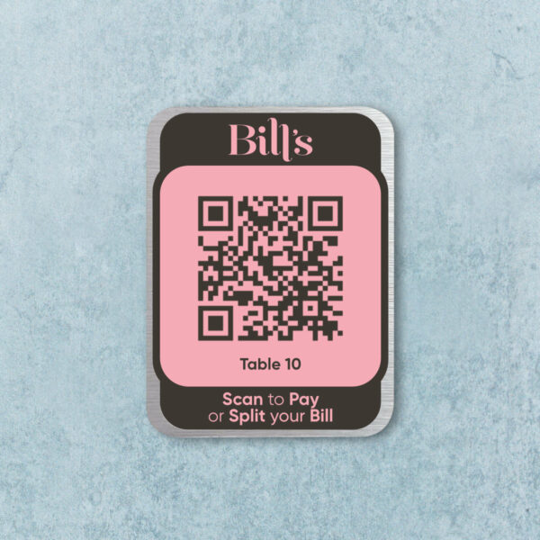 bills QR half plaque
